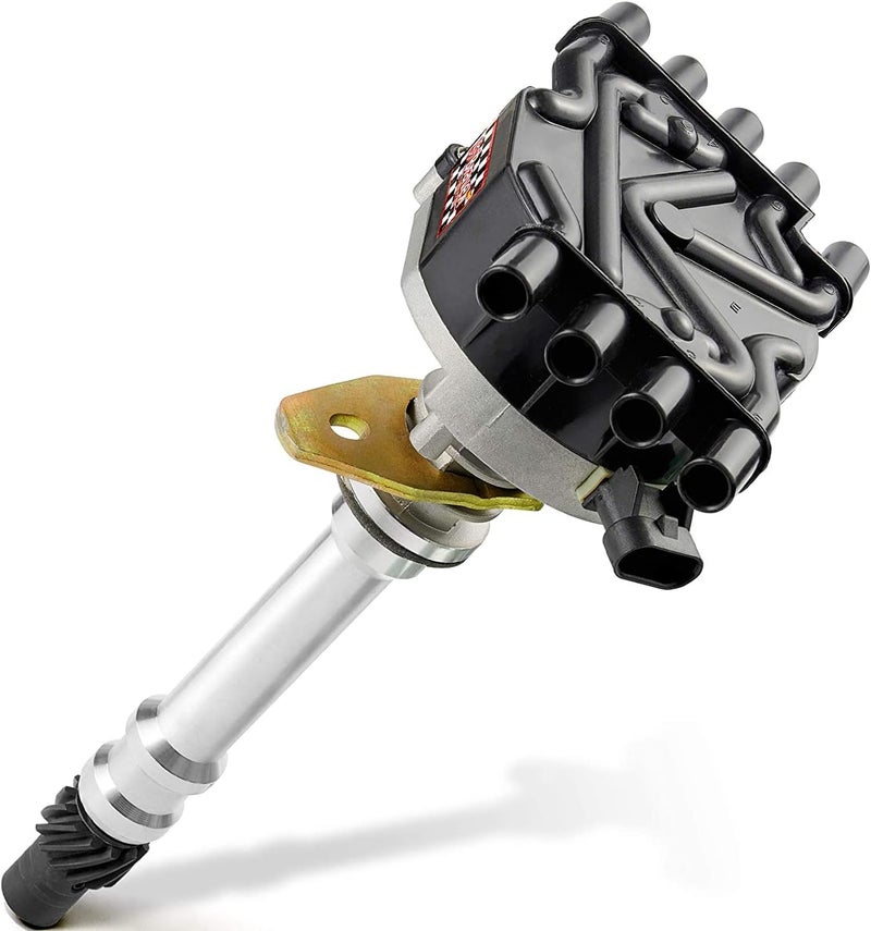 Voltstorm Complete Hei Ignition Distributor Compatible with Chevy GMC Vortec 1996-2002 V8 5.0L 5.7L Models Small Block C1500 C2500 C3500 K1500 K2500 K3500 W3500 W4500 Black Cap - Image 1